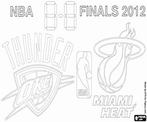 2012 NBA Finals coloring page