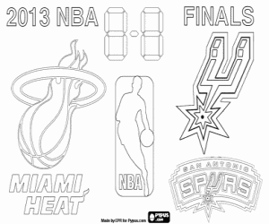 2013 NBA Finals coloring page