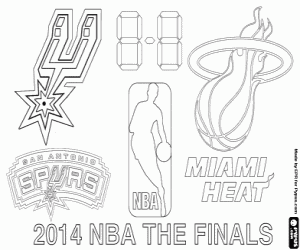 2014 NBA The Finals coloring page