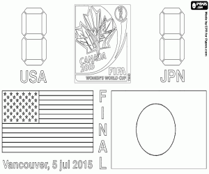 2015 FIFA Women's World Cup final coloring page