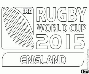 2015 Rugby World Cup logo coloring page