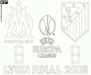 2017-2018 UEFA Europa League Final coloring page