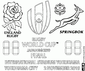 2019 Rugby World Cup Final coloring page