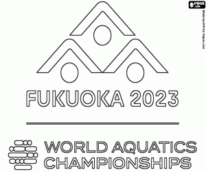 2023 World Aquatics Championships coloring page