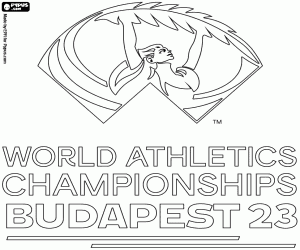 2023 World Athletics Championships coloring page