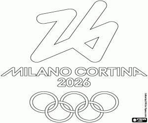 2026 Olympic Games Milano-Cortina coloring page