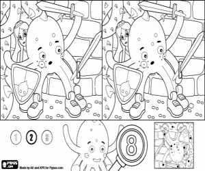 8 errors, Pypus and the Princess coloring page