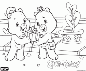 A little gift from the Care Bears coloring page