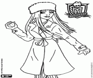 Abbey Bominable, Monster High coloring page