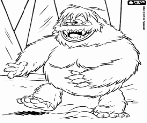 Abominable Snow Monster of the North coloring page