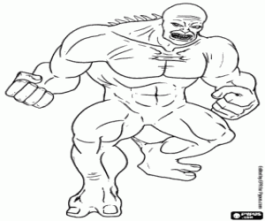 Abomination, enemy of Hulk coloring page
