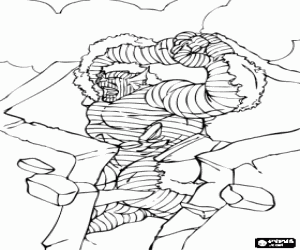 The Abomination, a supervillain coloring page