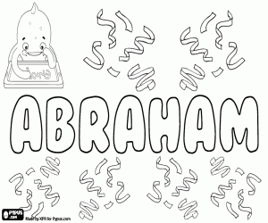 Abraham, Biblical name coloring page
