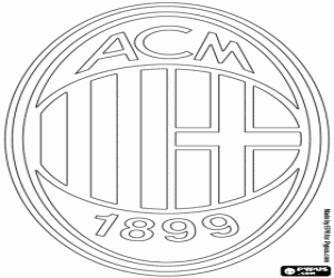 AC Milan emblem coloring page