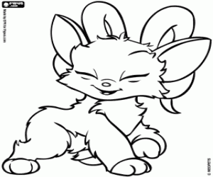 Acara. Neopets coloring page