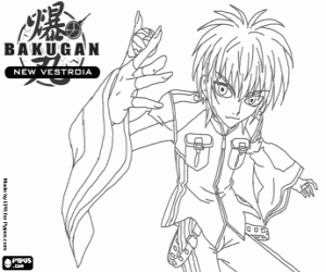 Ace Swemco from Bakugan coloring page