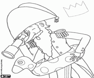 The Admiral of Little Princess coloring page