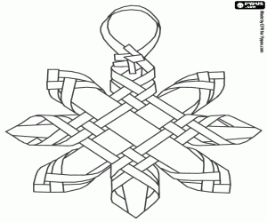 An Advent Star, a nordic tradition coloring page