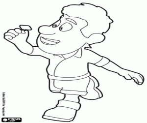 The adventurer Tad Jones coloring page