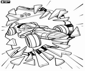 Adventures in the world of Tron coloring page