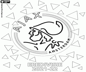 AFC Ajax, champion 2021-2022 coloring page