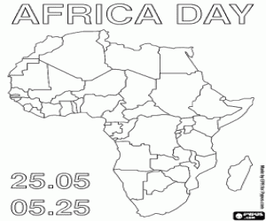 Africa Day, May 25 coloring page