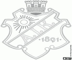AIK Solna emblem coloring page