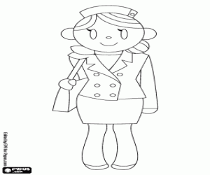 The airlines companies uniforms coloring page