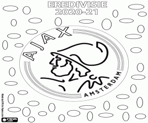 Ajax Amsterdam, 2020-2021 champion coloring page