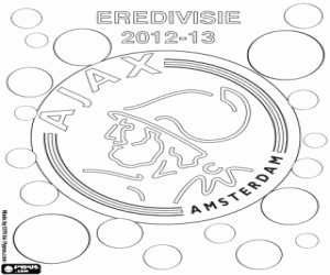 Ajax Amsterdam, champion 2012-2013 coloring page