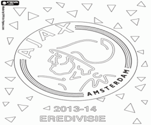 Ajax Amsterdam, champion 2013-2014 coloring page