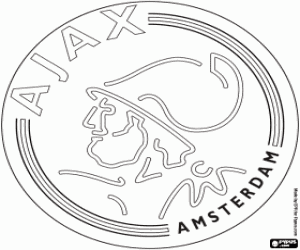 Ajax emblem coloring page