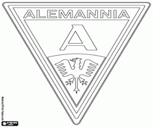 Alemannia Aachen emblem coloring page