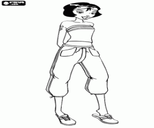 Alex is the most athletic spy coloring page