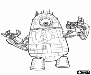 The alien Probe Robot coloring page