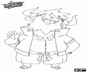 Alien student of Team Galaxy coloring page