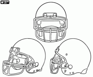 An american football helmet coloring page