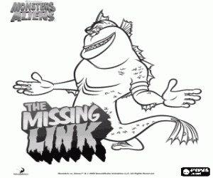 The amphibious missing link coloring page