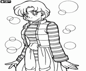 Amy Mizuno, Sailor Moon character coloring page