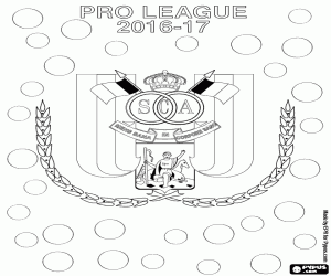 Anderlecht, champion in 2016-2017 coloring page