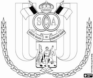 Anderlecht shield coloring page