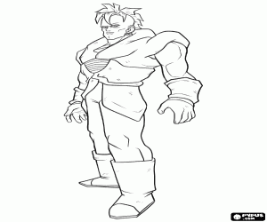 Android No. 16, Dragon Ball Z coloring page
