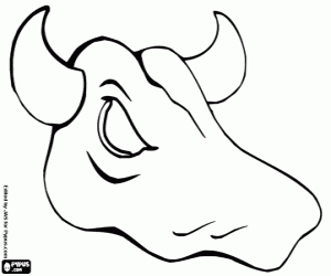 Animal's skull coloring page
