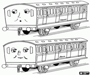 Annie and Clarabel coloring page