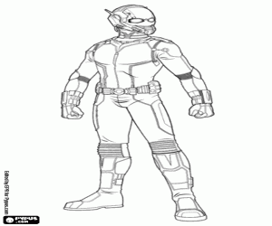 Ant-Man, the superhero coloring page