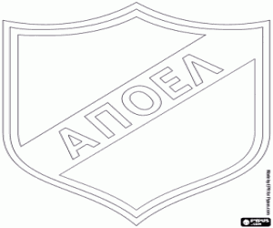 APOEL Nicosia emblem coloring page