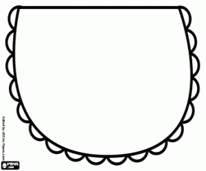 Apron of Little Red Riding Hood coloring page