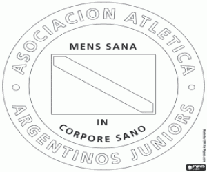 Argentinos Juniors logo coloring page