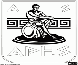 Aris Thessaloniki badge coloring page