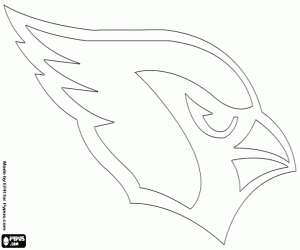 Arizona Cardinals logo coloring page